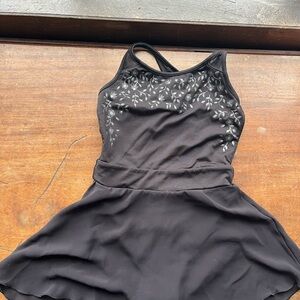 Bloch Black Floral Embellished Ballet Leotard